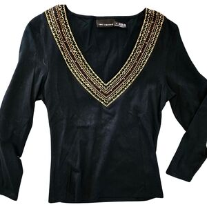 Y2K The Limited Black / Gold Top, Sz. S, Like New